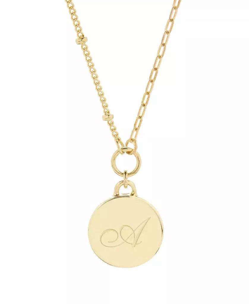 商品brook & york|14K Gold Plated Paige Initial Pendant,价格¥587,第1张图片