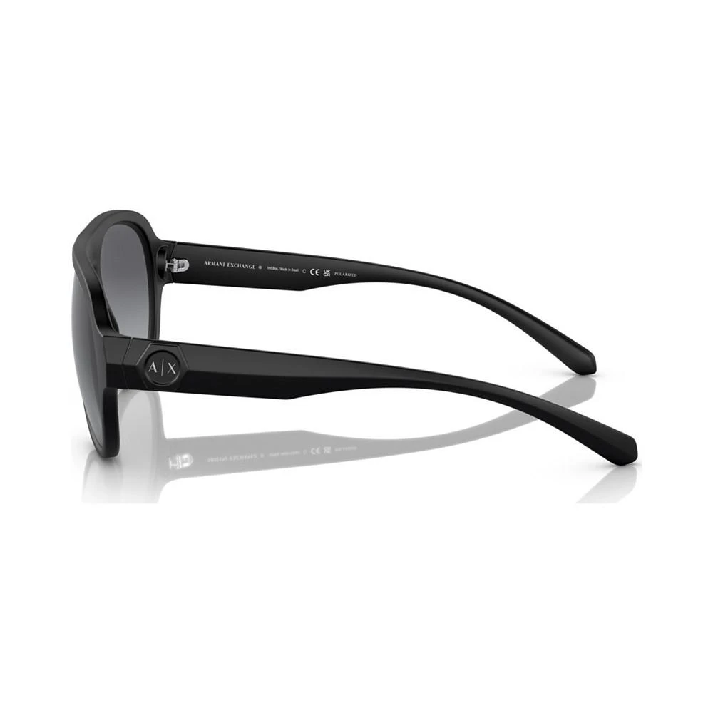 商品Armani Exchange|Men's Polarized Sunglasses, AX4126SU58-YP,价格¥794,第3张图片详细描述