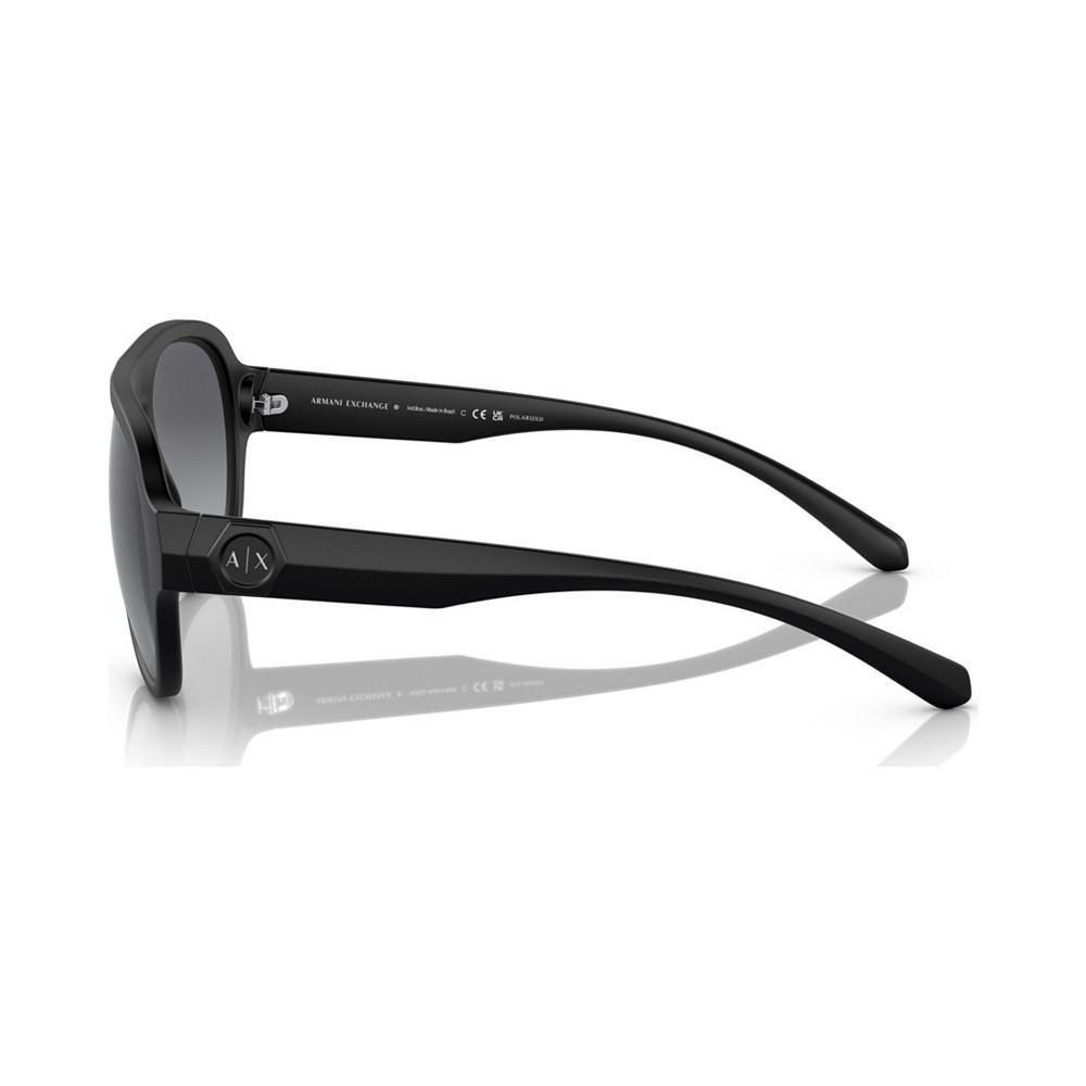商品Armani Exchange|Men's Polarized Sunglasses, AX4126SU58-YP,价格¥752,第5张图片详细描述