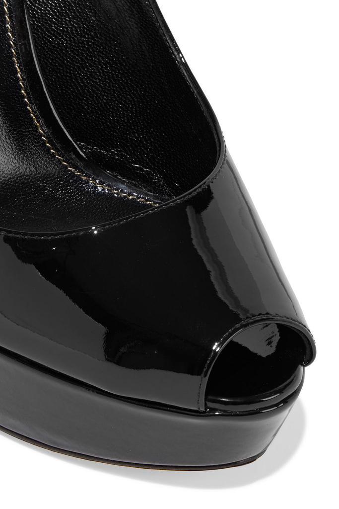 商品Sergio Rossi|Patent-leather platform slingback pumps,价格¥2173,第6张图片详细描述