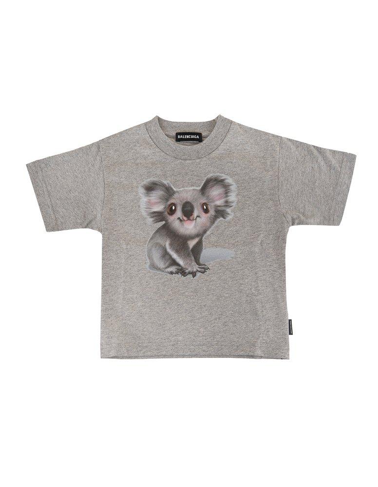 Balenciaga Kids Koala Printed T-Shirt商品第1张图片规格展示