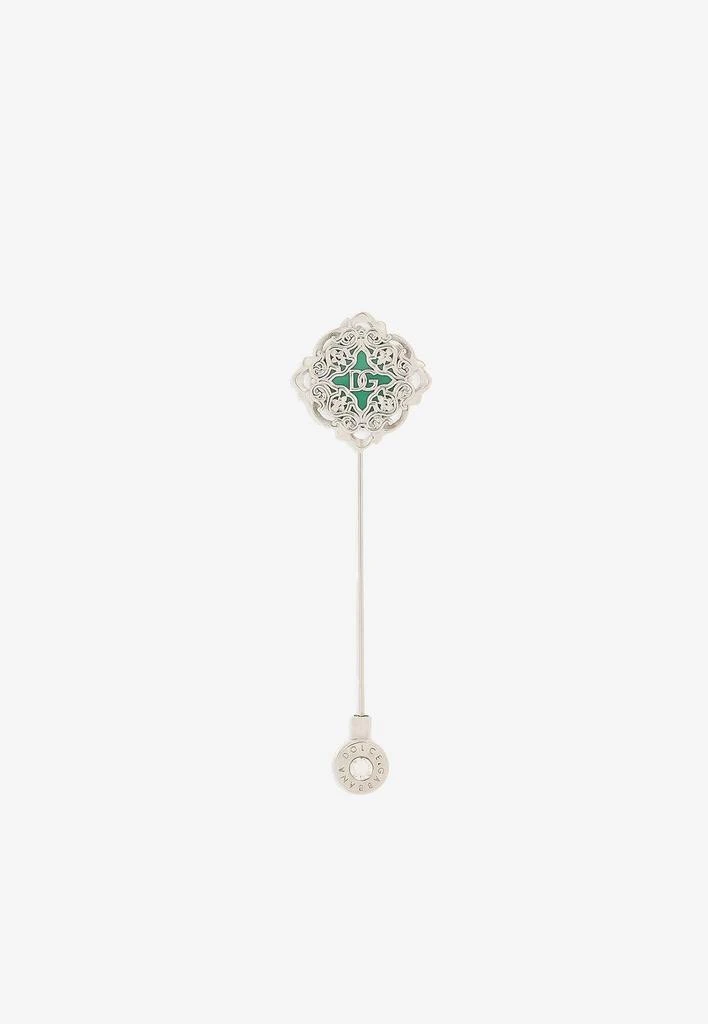 商品Dolce & Gabbana|Majolica Lapel Pin,价格¥4675,第1张图片