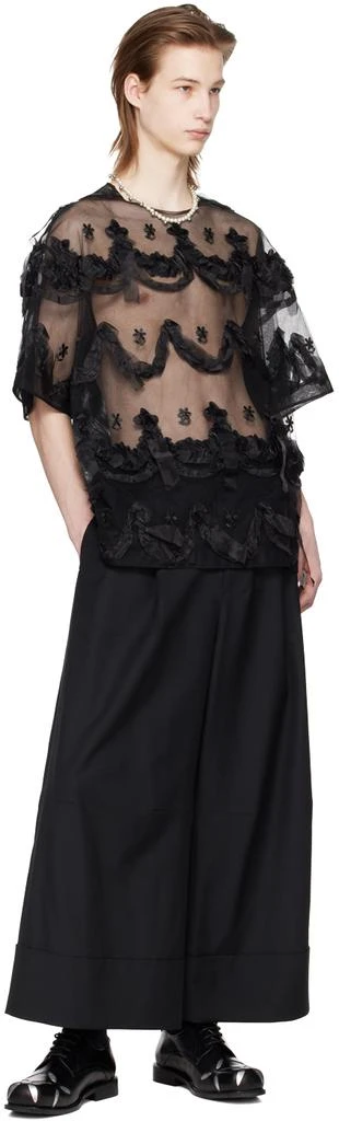 商品Simone Rocha|Black Embroidered Cake T-Shirt,价格¥5718,第4张图片详细描述