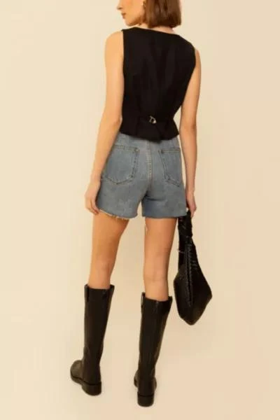 商品Whimsy and Row|Whimsy + Row Natasha Organic Cotton Denim Shorts,价格¥243,第2张图片详细描述