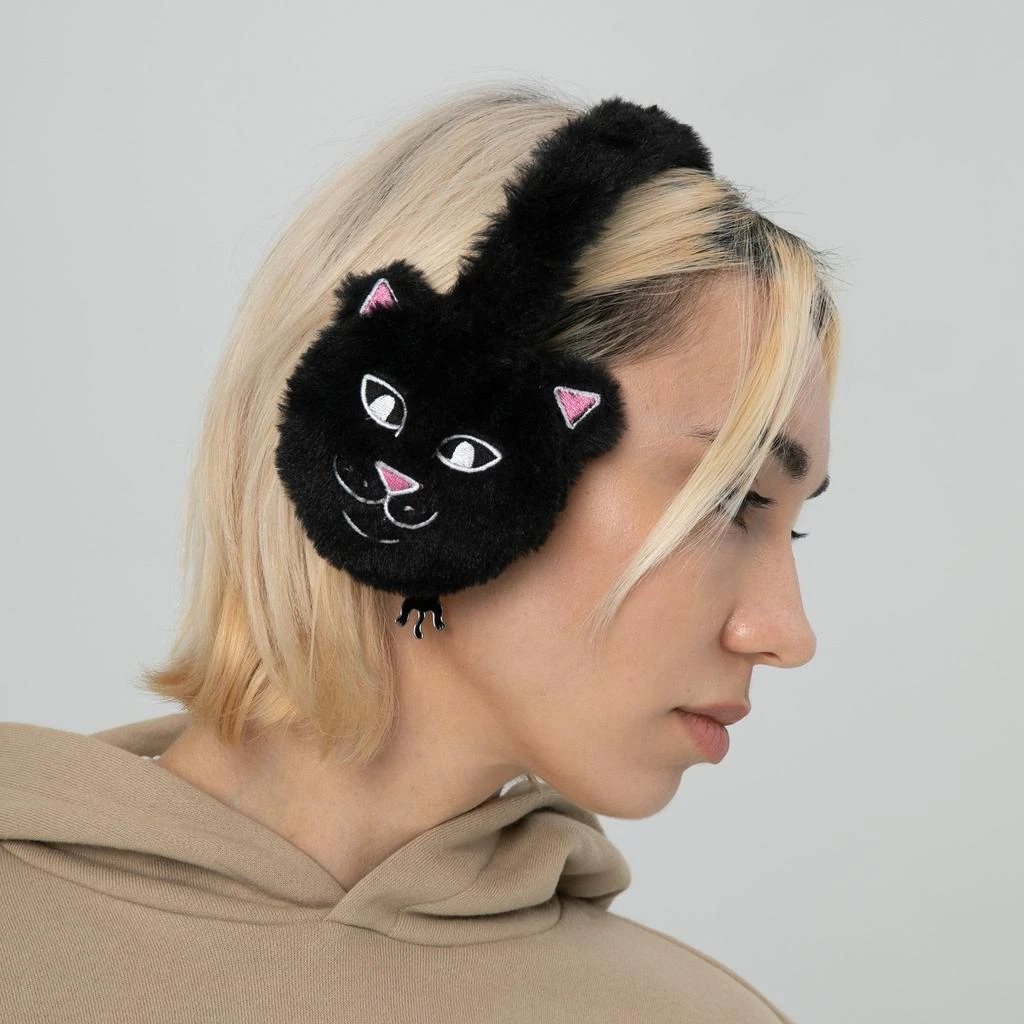 商品RIPNDIP|Lord Jermal Sherpa Earmuffs (Black),价格¥77,第3张图片详细描述