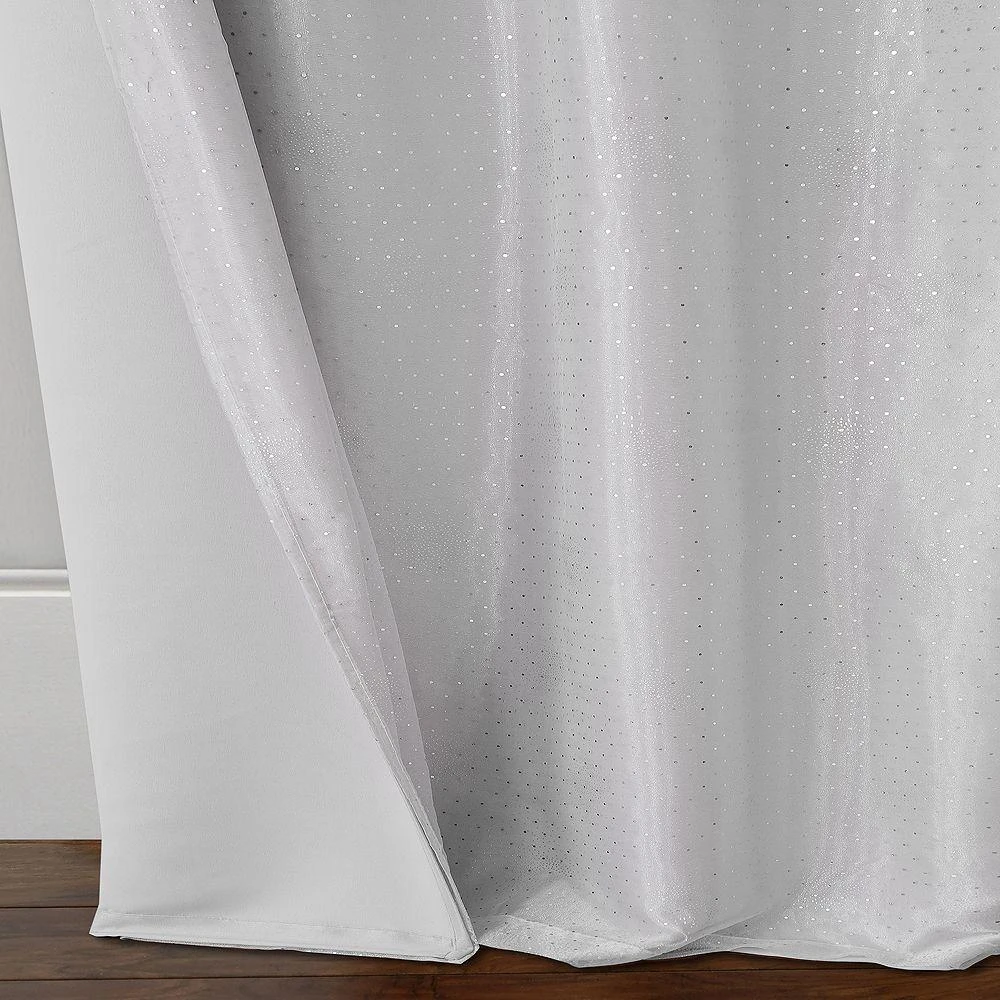 Aurora Kids Room Darkening Layered Sheer Curtain Panel, 52" x 84" 商品