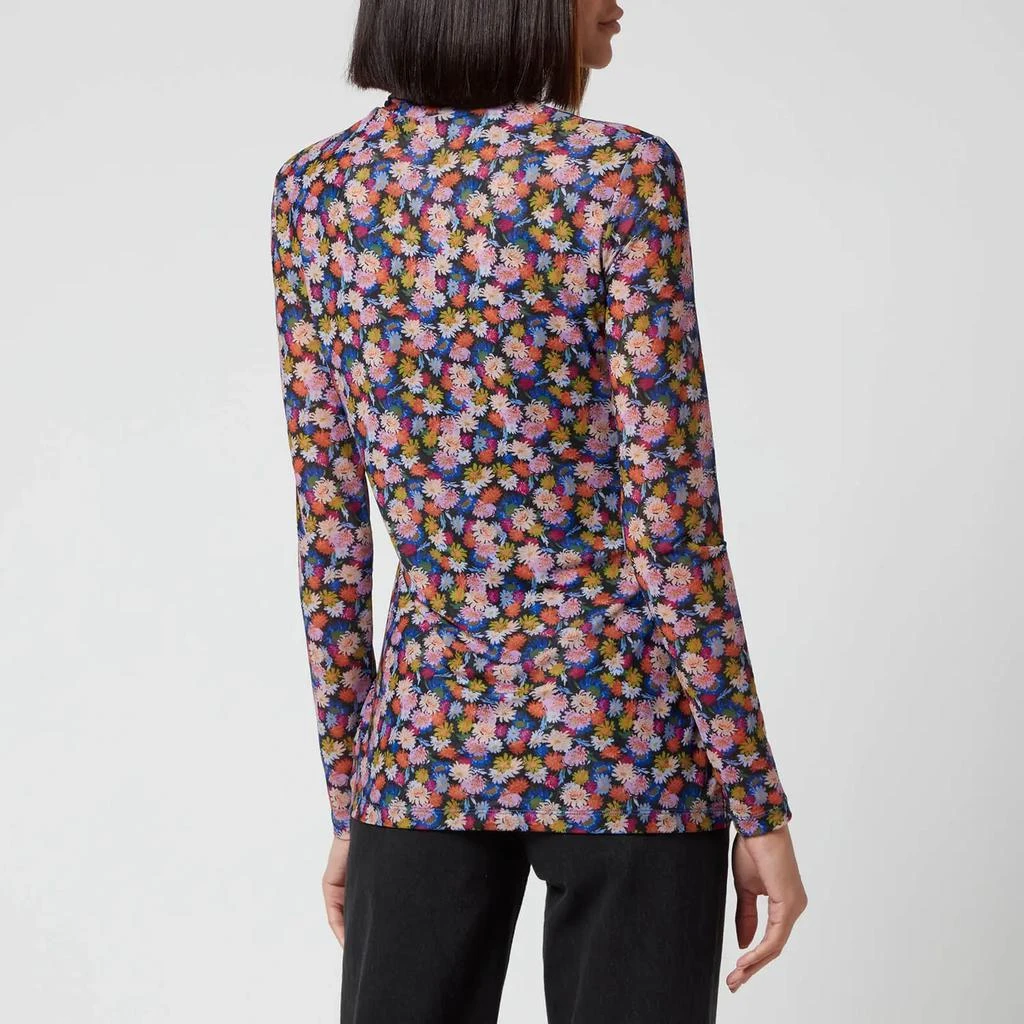 商品Paul Smith|PS Paul Smith Women's Mesh Long Sleeve Floral Top,价格¥509,第2张图片详细描述