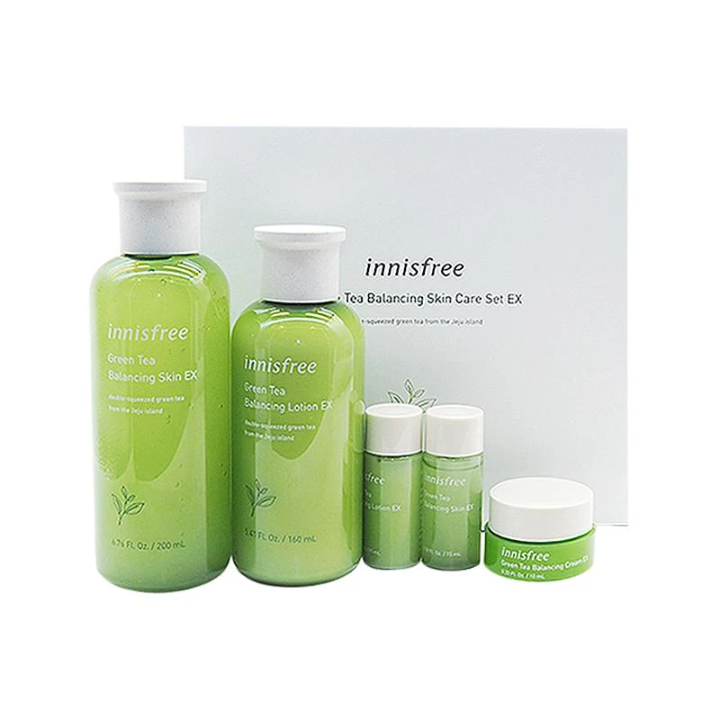 innisfree悦诗风吟 新绿茶精萃润泽平衡水乳套装 2件套 商品