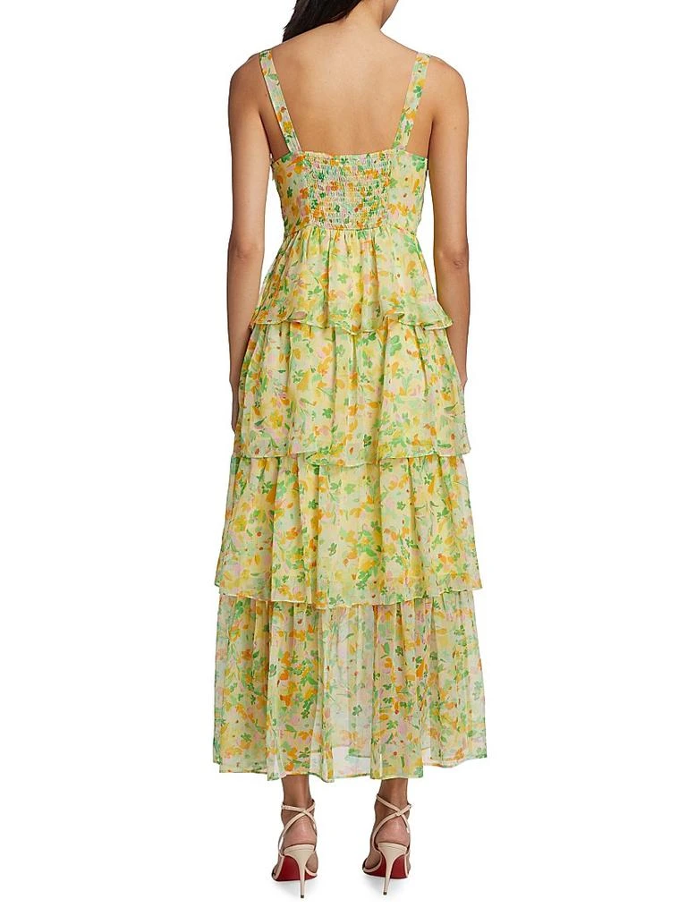 商品ASTR|Midsummer Tiered Floral Maxi Dress,价格¥565,第5张图片详细描述