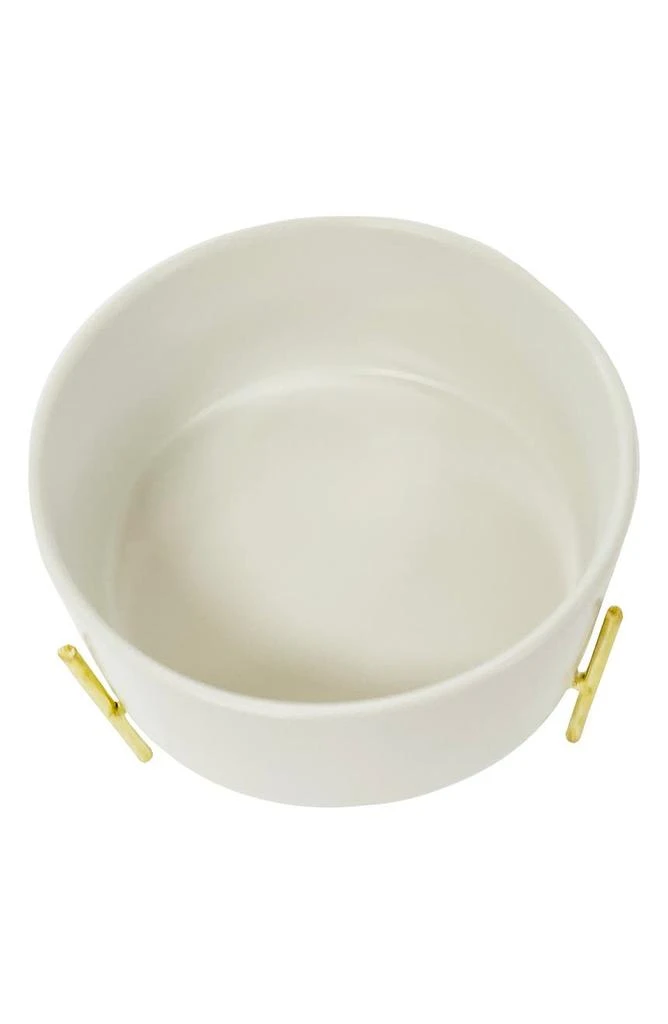 商品DOGS OF GLAMOUR|Luxury White Dog Bowl,价格¥411,第3张图片详细描述