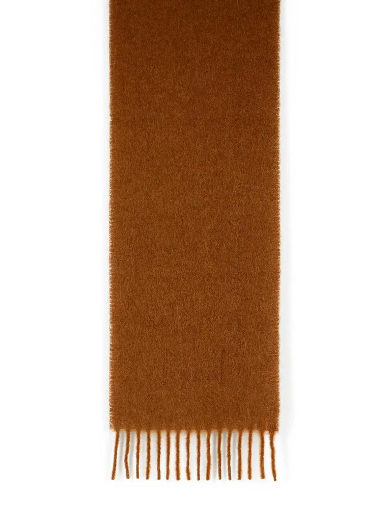 商品Marni|Marni Logo Patch Fringed Scarf,价格¥2384,第2张图片详细描述