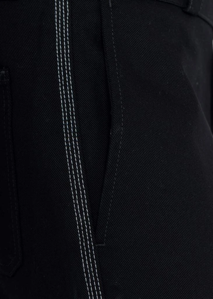 商品Loewe|Loewe Black Drill Cotton Pants,价格¥2522,第4张图片详细描述