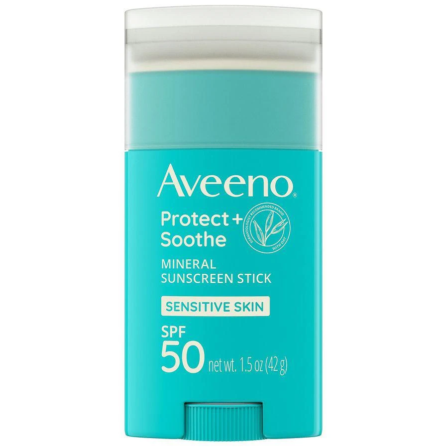 商品Aveeno|Positively Mineral Sensitive Skin Sunscreen Stick, SPF 50,价格¥99,第1张图片