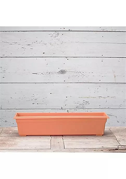 商品Novelty|Novelty Countryside Flower Box Planter 30 Inch Terracotta,价格¥192,第5张图片详细描述