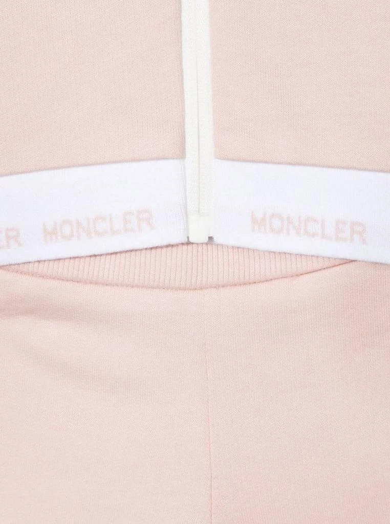 商品Moncler|Kids Baby Girls Pink And White Cotton Coordinated Suit,价格¥1650,第3张图片详细描述
