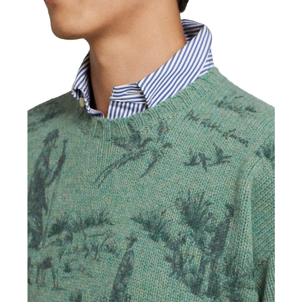 商品Ralph Lauren|Men's Scenic-Print Wool Sweater,价格¥755,第3张图片详细描述