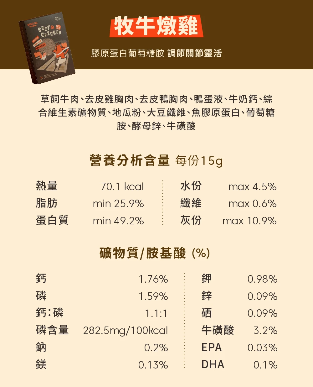 主食肉灌饼_牧牛炖鸡（喵适用）|Main Meal Series 商品