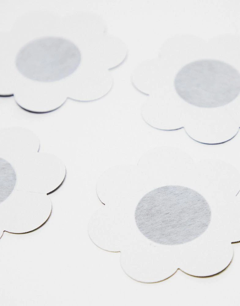 商品ASOS|ASOS DESIGN 3 pack fabric nipple covers in black,价格¥49,第2张图片详细描述