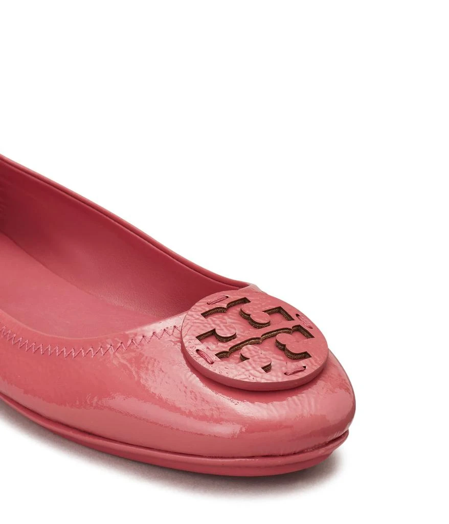 商品Tory Burch|Minnie Travel Ballet w/ Leather Logo,价格¥1738,第4张图片详细描述