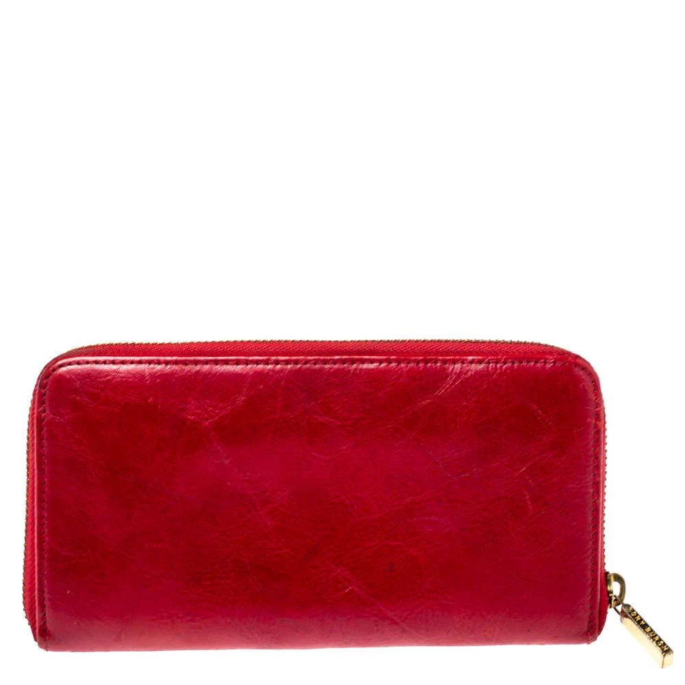 商品[二手商品] Tory Burch|Tory Burch Red Leather Robinson Zip Around Wallet,价格¥813,第4张图片详细描述