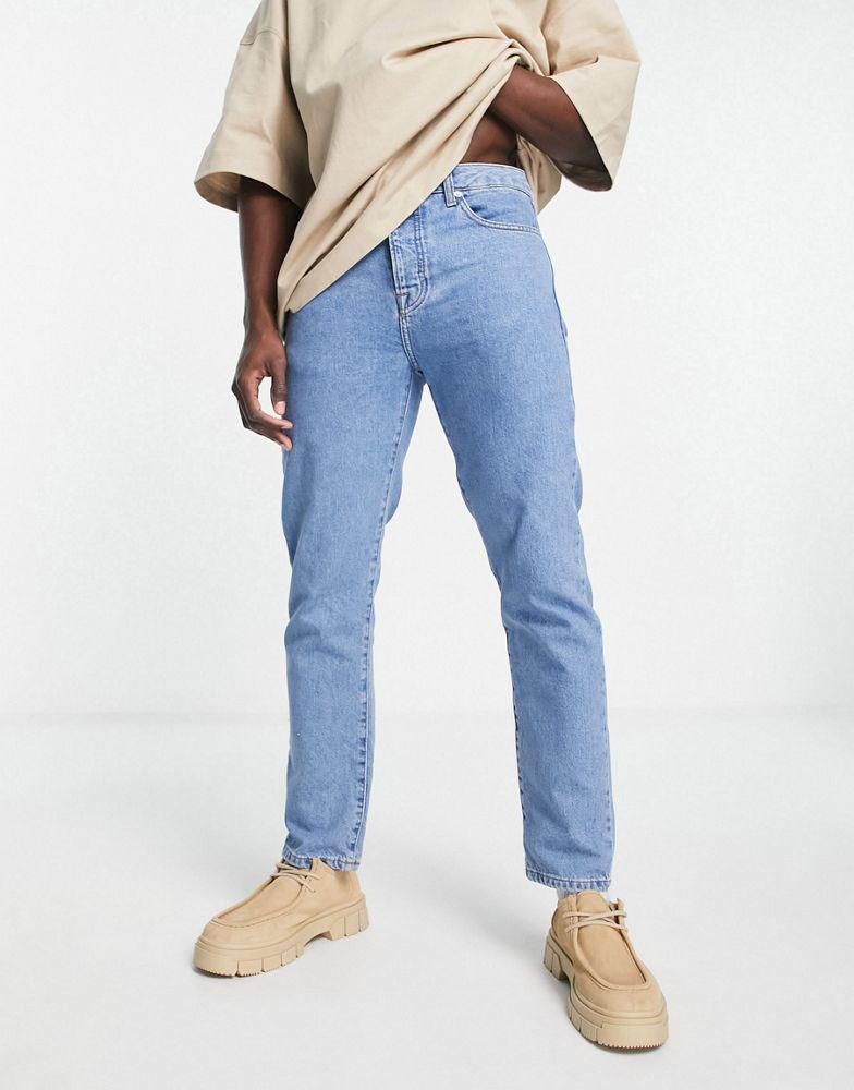 Topman straight jeans in mid wash商品第3张图片规格展示