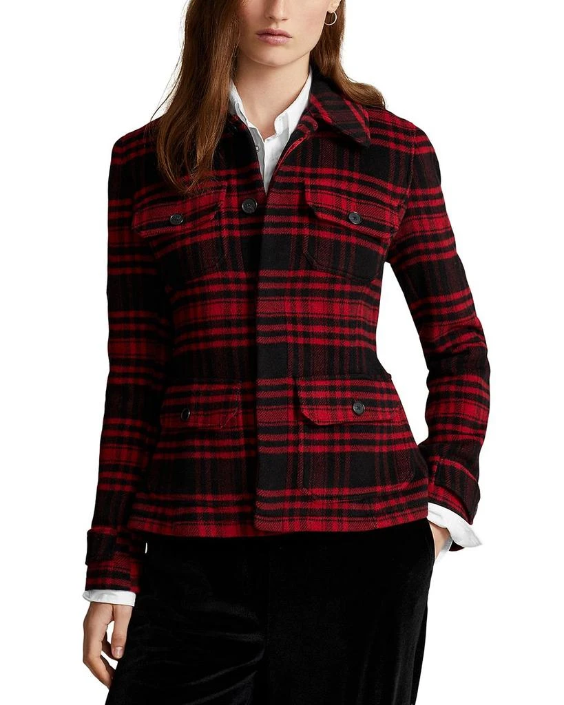 商品Ralph Lauren|Plaid Wool Twill Utility Jacket,价格¥3656,第1张图片