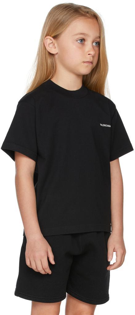 商品Balenciaga|Kids Black Logo T-Shirt,价格¥1441,第5张图片详细描述