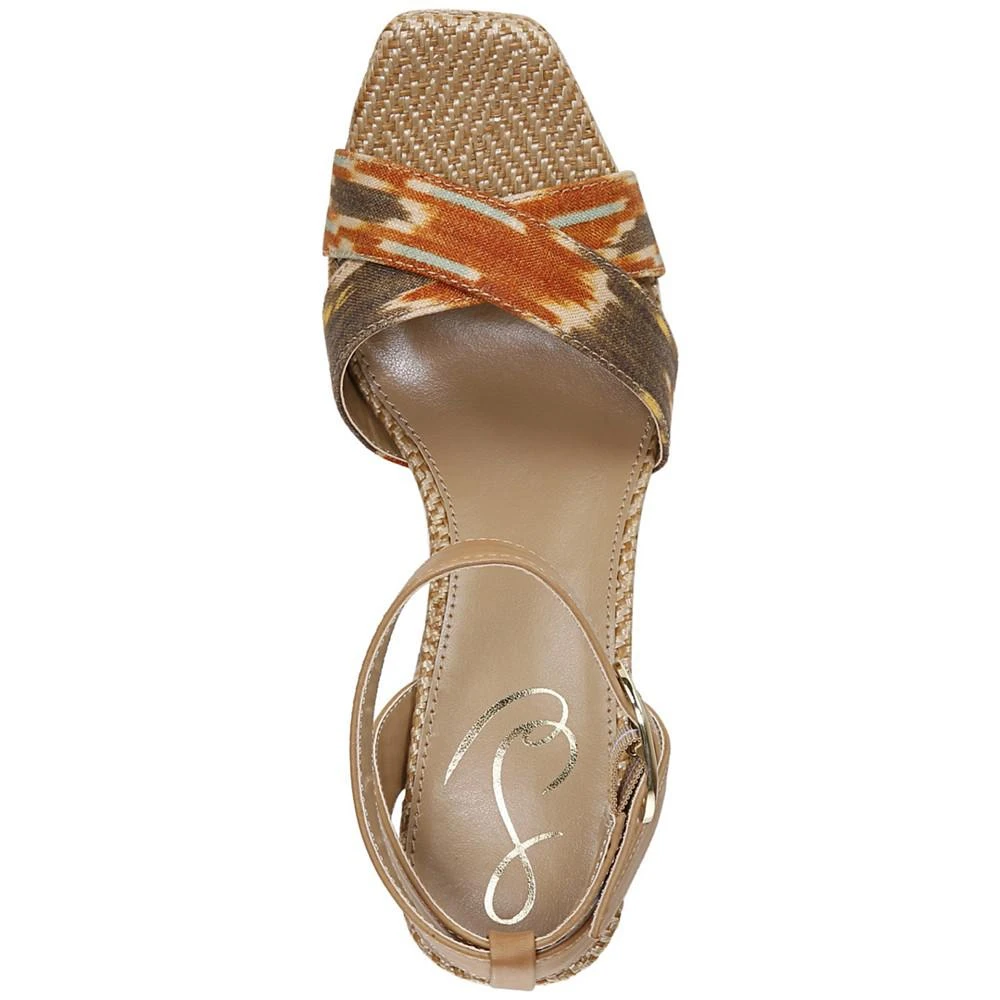 商品Sam Edelman|Women's Nolita Raffia Platform Sandals,价格¥447,第4张图片详细描述