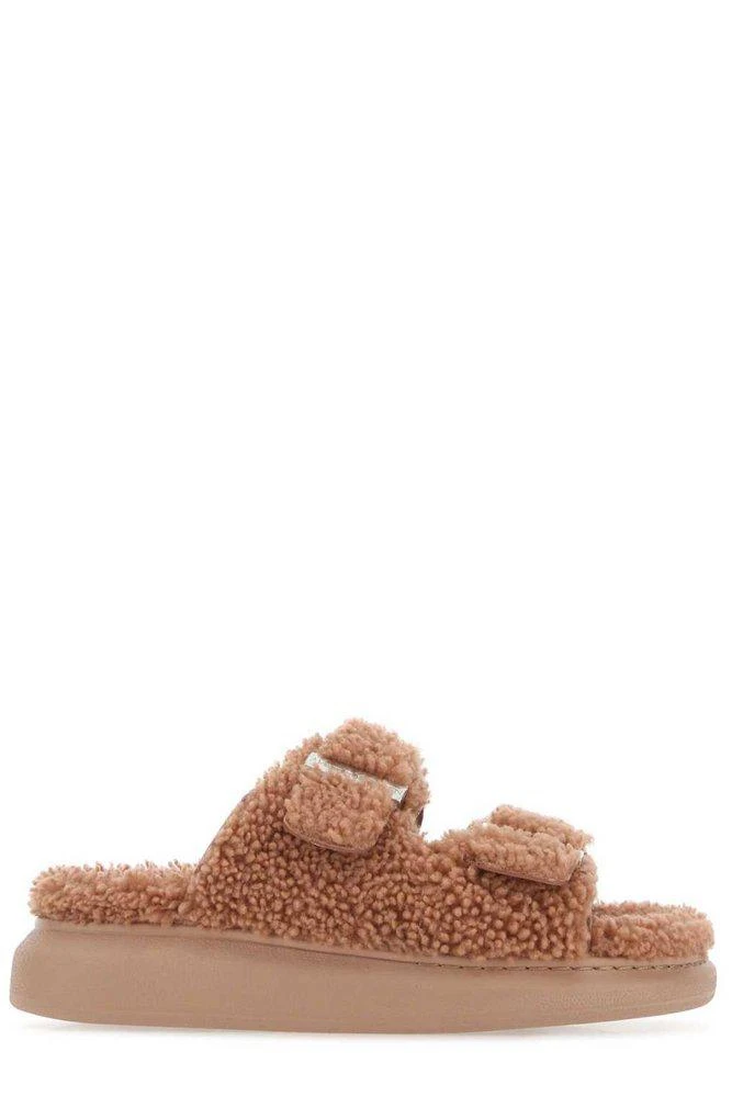 商品Alexander McQueen|Alexander McQueen Double Buckle Slides,价格¥2715,第1张图片