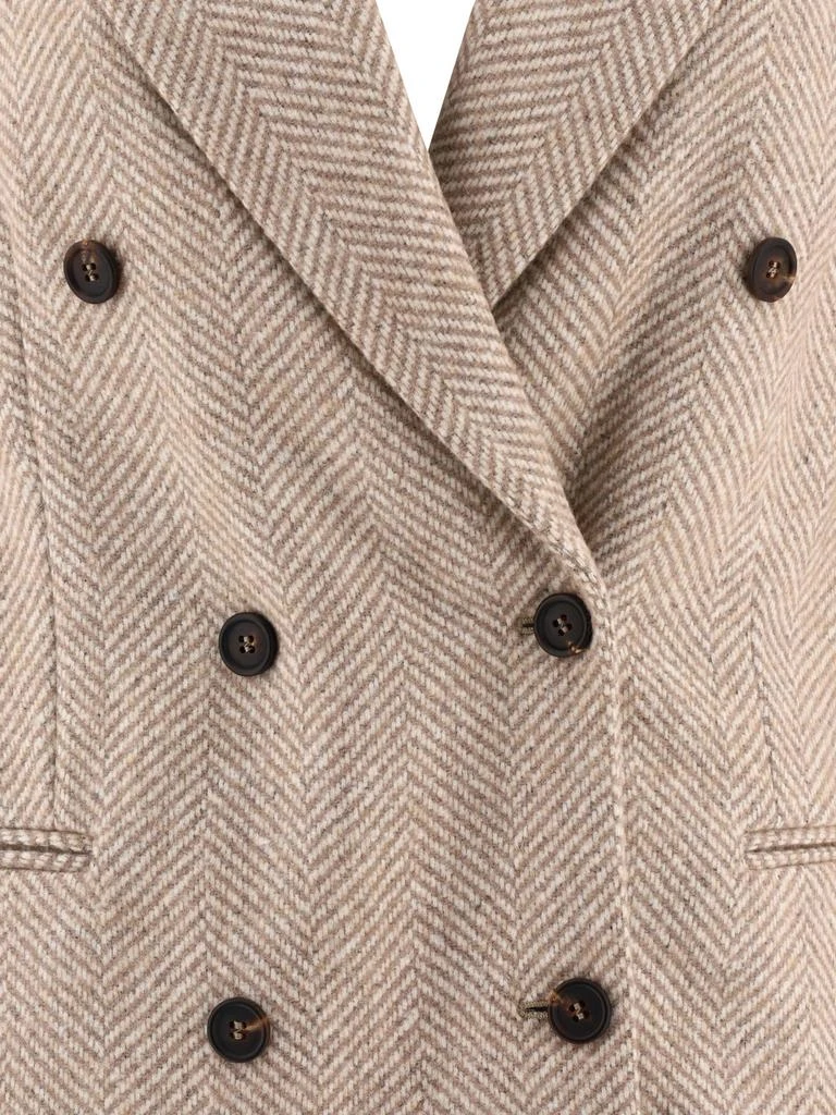 商品Brunello Cucinelli|DOUBLE-BREASTED WOOL BLAZER,价格¥18913,第3张图片详细描述