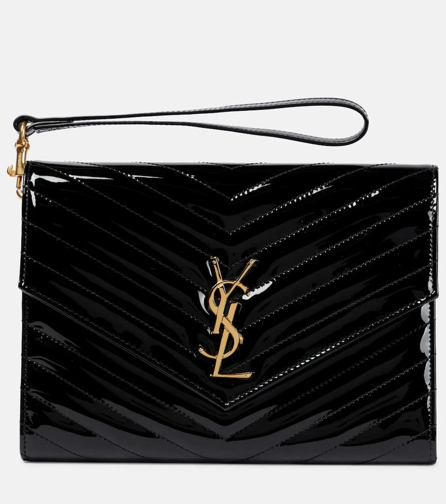 商品Yves Saint Laurent|Cassandre Small leather wallet on chain,价格¥5931,第1张图片