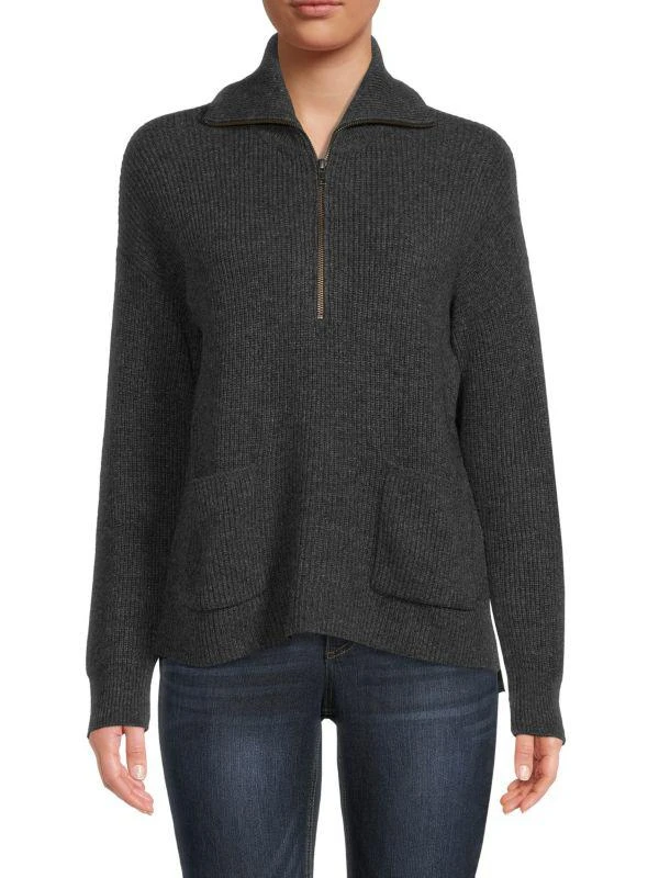 商品Madewell|Glenbrook Merino Wool Blend Half Zip Sweater,价格¥240,第1张图片
