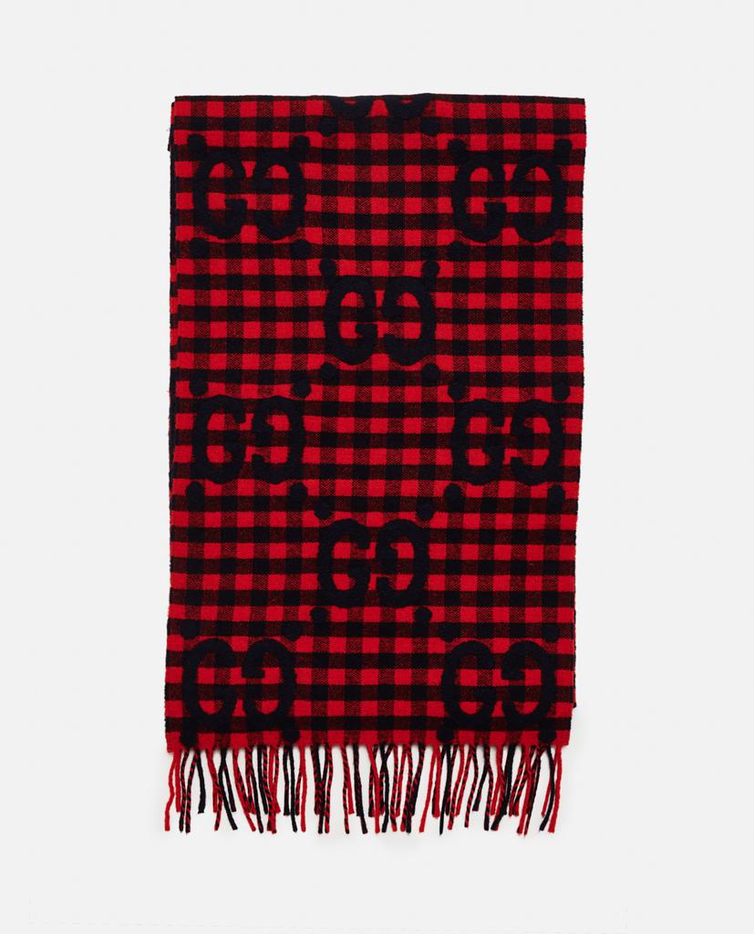 GG jacquard wool scarf商品第1张图片规格展示