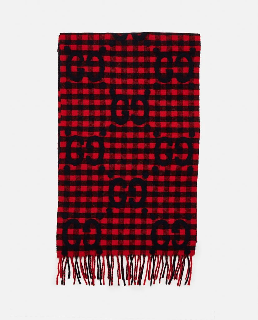 商品Gucci|GG jacquard wool scarf,价格¥3269,第1张图片