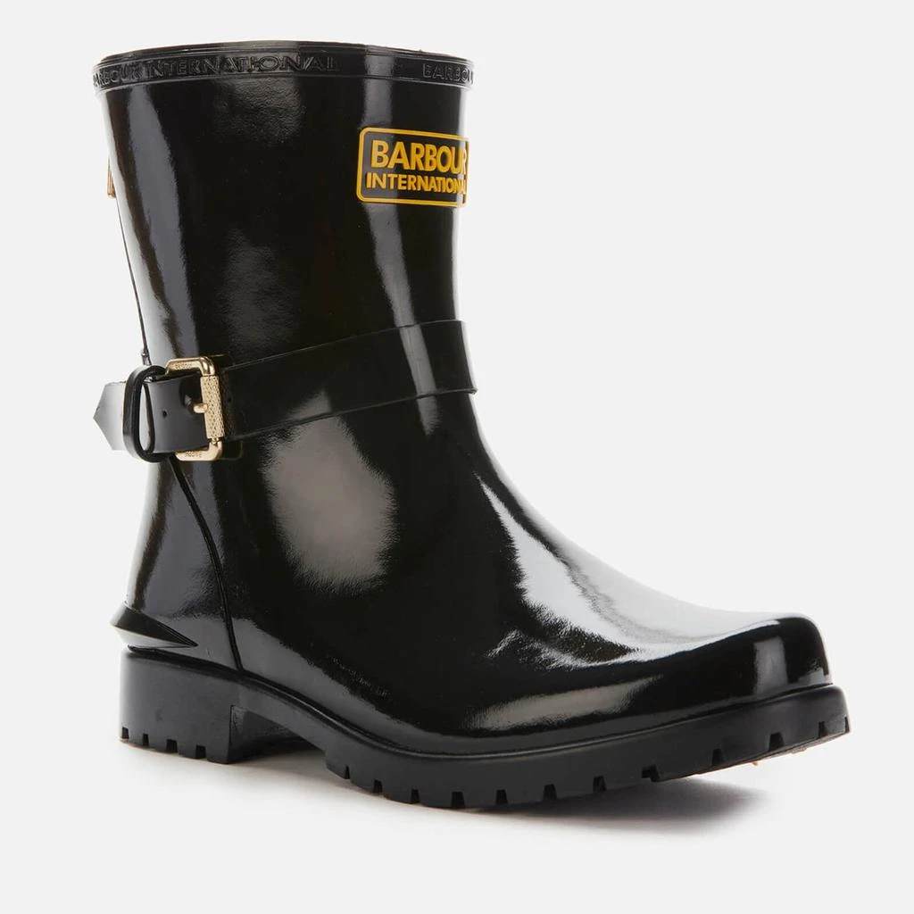 商品Barbour|Barbour International Women's Mugello Biker Wellies - Black,价格¥432,第2张图片详细描述