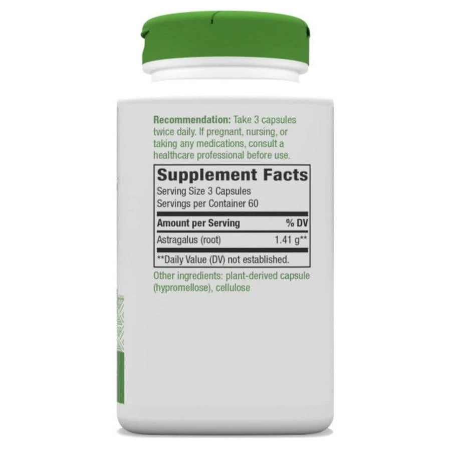 商品Nature's Way|Astragalus Root Veggie Capsules,价格¥149,第5张图片详细描述