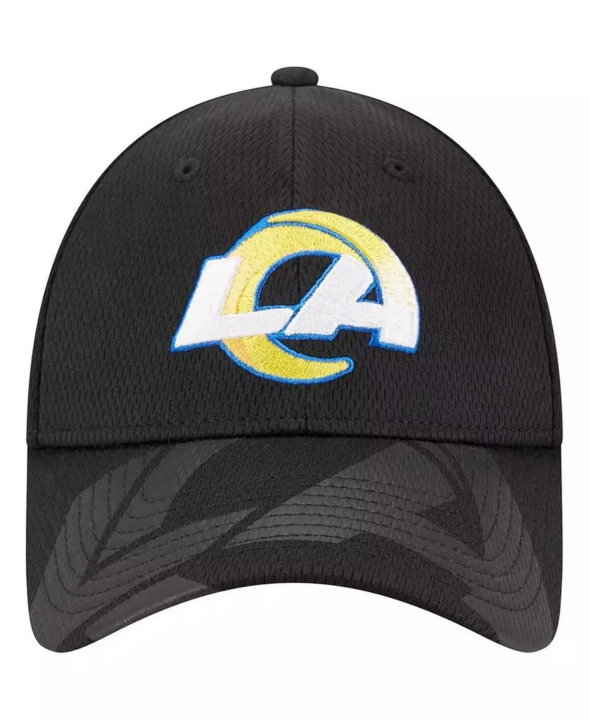 商品New Era|Men's Black Los Angeles Rams Top Visor 9FORTY Adjustable Hat,价格¥240,第2张图片详细描述