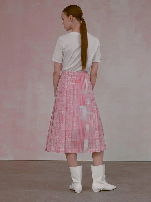 商品NUVO.10|Double Side Pin Tuck Pleats Long Skirt,价格¥1146,第3张图片详细描述