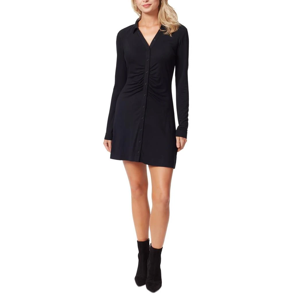 商品Jessica Simpson|Jessica Simpson Womens Mini Ruched Shirtdress,价格¥233,第1张图片