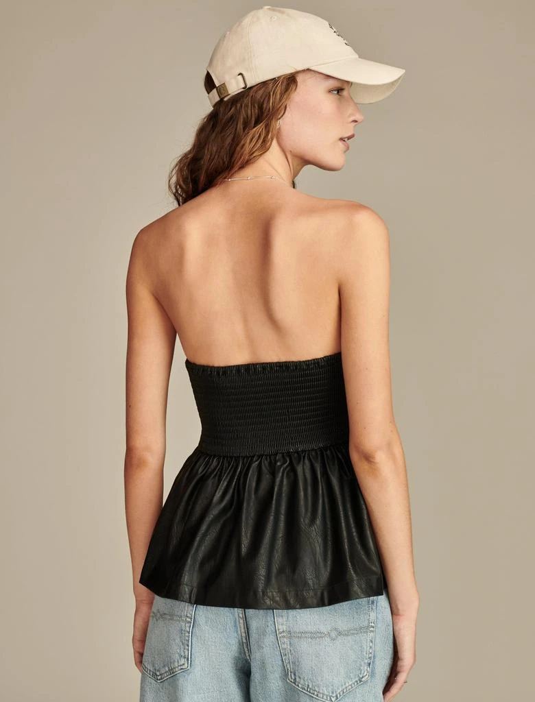 商品Lucky Brand|Women's Faux Leather Bubble Tube Top,价格¥322,第4张图片详细描述