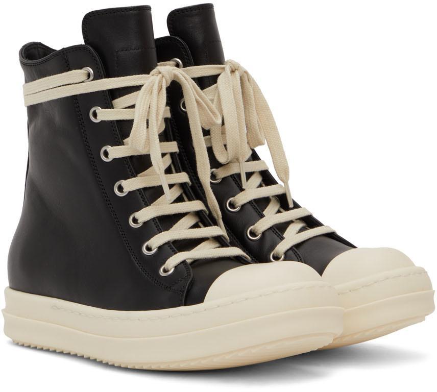 商品Rick Owens|黑色系带高帮运动鞋,价格¥8518,第6张图片详细描述