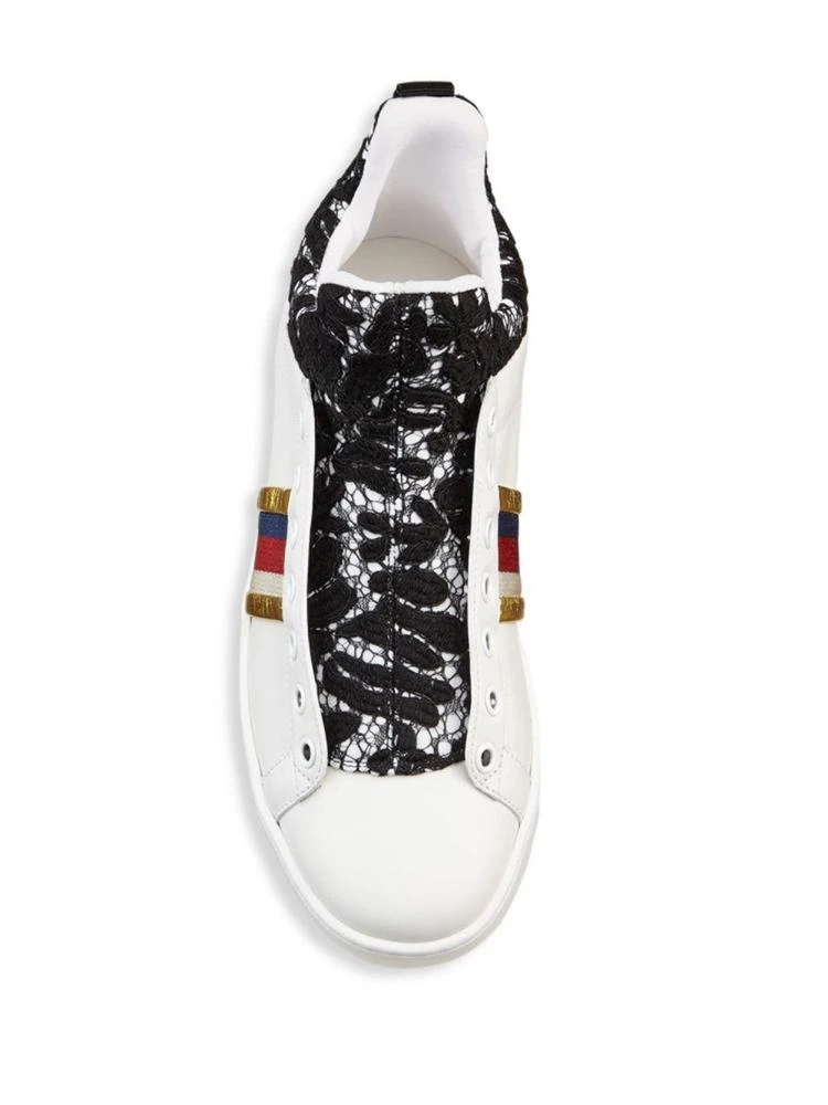 商品Gucci|New Ace Lace-Detail Leather High-Top Sneakers,价格¥5473,第4张图片详细描述