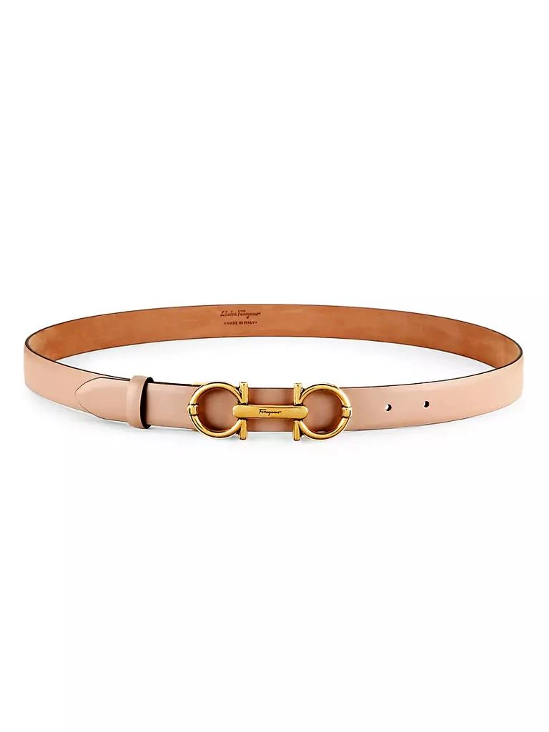 商品Salvatore Ferragamo|Gancio Leather Belt,价格¥2483,第1张图片