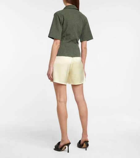 商品Nanushka|Emily drawstring satin shorts,价格¥1410,第3张图片详细描述