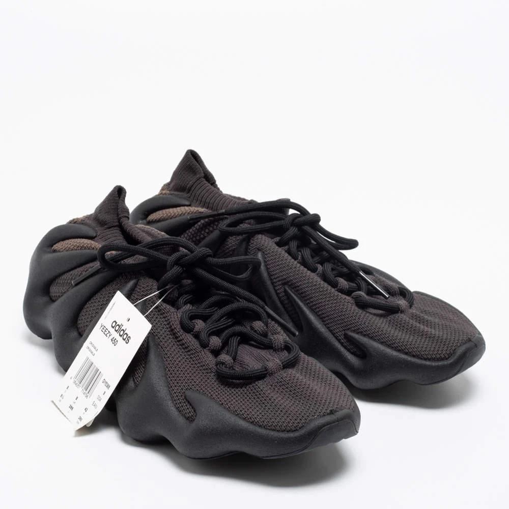 商品YEEZY|Yeezy Black Knit Fabric Yeezy 450 Lace Up Sneakers Size 42,价格¥2560,第4张图片详细描述
