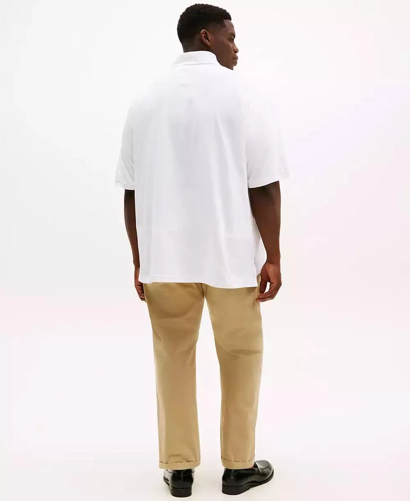商品Tommy Hilfiger|Men's Big and Tall Solid Ivy Polo衫,价格¥523,第2张图片详细描述