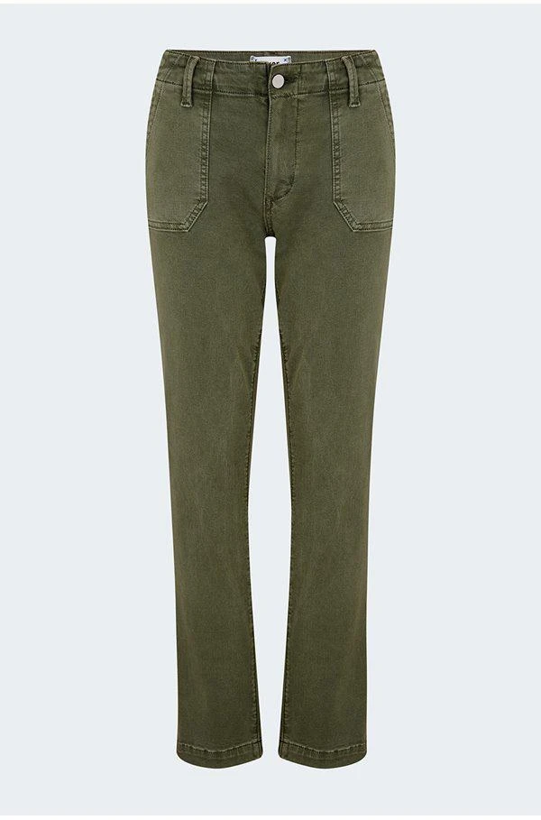商品Paige|Paige - Mayslie Straight Ankle in Vintage Ivy Green,价格¥2429,第1张图片