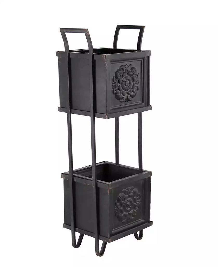 商品Rosemary Lane|Farmhouse 2-Tiered Planter Stand,价格¥1817,第4张图片详细描述