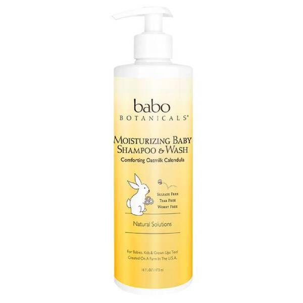 Babo Botanicals Moisturizing Baby Shampoo & Wash (Family Size)商品第1张图片规格展示