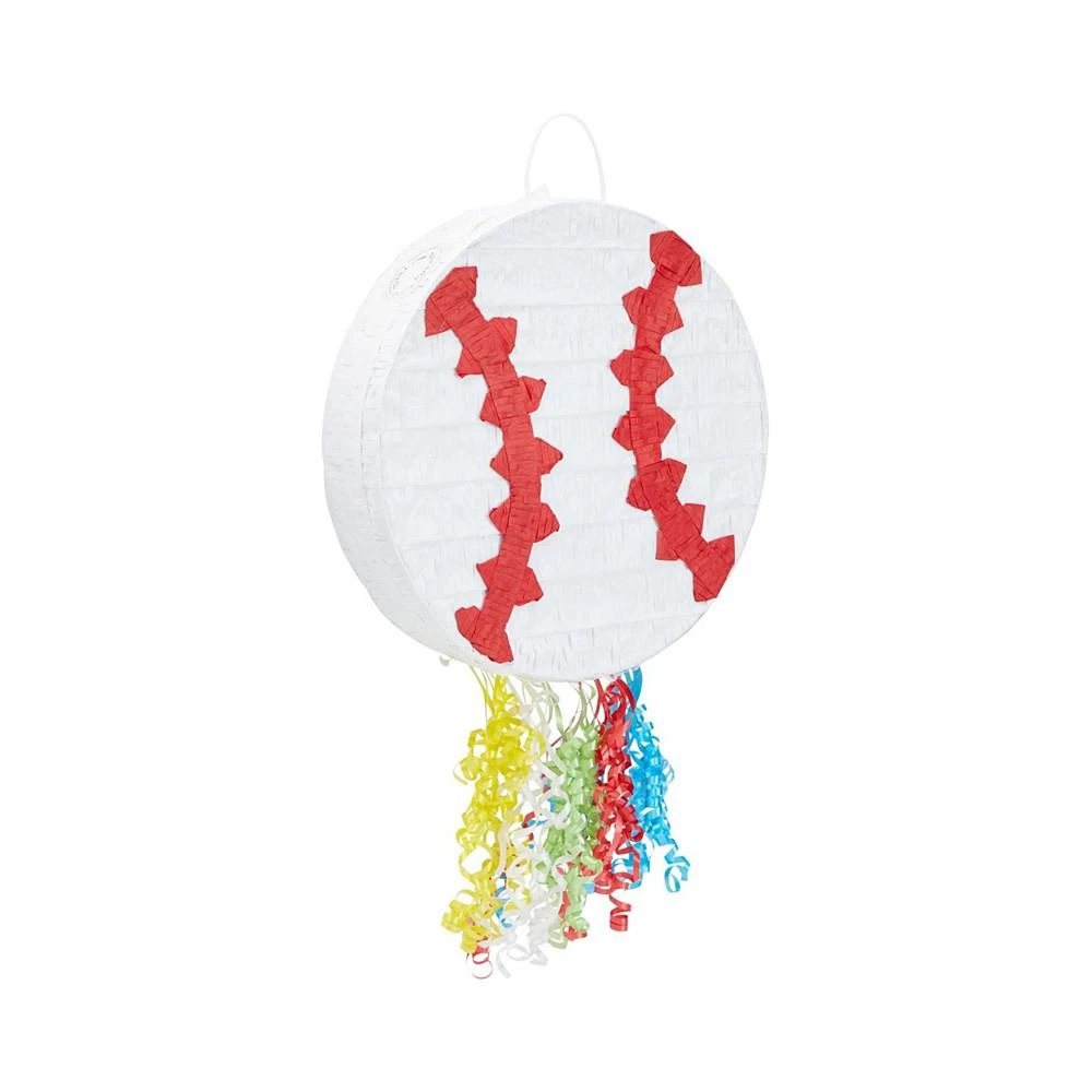 商品Blue Panda|Pull String Baseball Pinata for Sports Themed Birthday Party Supplies and Decorations (Small, 12.75 x 3 In),价格¥179,第1张图片
